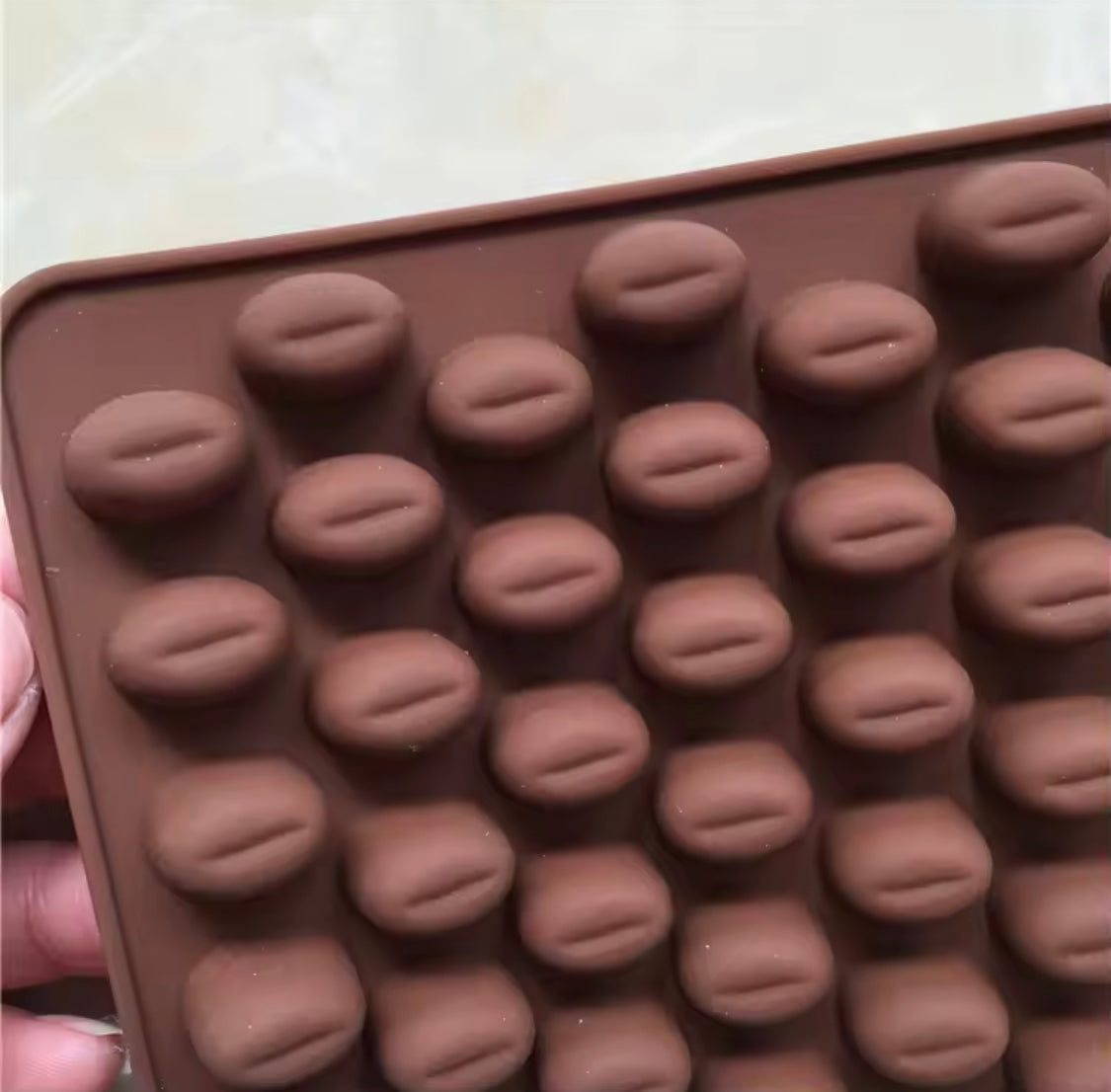 Coffee Beans Shaped Silicone Chocolate Mold, Mini Chocolate Coffee Bean Silicone Mold, Cookies Decorating Tools Coffee Beans Shaped Silicone Chocolate Mold, Mini Chocolate Coffee Bean Silicone Mold, Cookies Decorating Tools